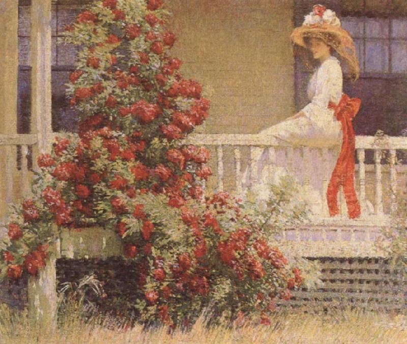 Philip Leslie Hale The Crimson Rambler oil painting image